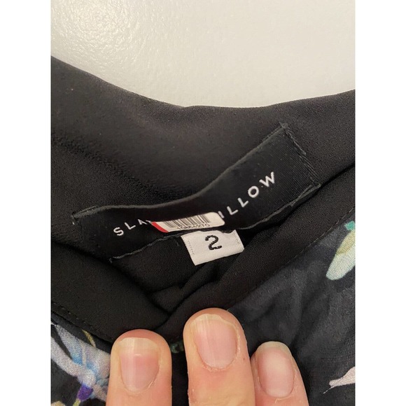 Slate & Willow Womens Hudson Floral Maxi Dress Black Green Pink Size 2 10854216 - Picture 3 of 8